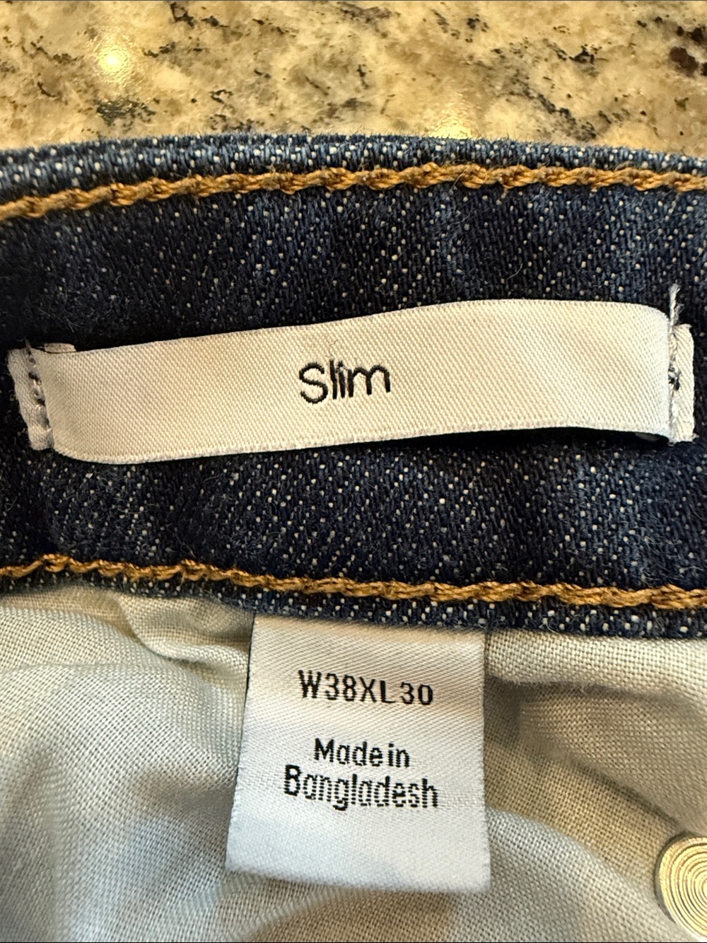 Calvin Klein Men's Straight Leg Dark Indigo Jeans - Picture 3 of 4